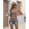 image:imageZeagoo Womens Tank Tops Summer Ruched Top V Neck Sleeveless Drawstring Side Casual Trendy Shirts 2026Pattern Mz379