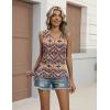 image:imageZeagoo Womens Tank Tops Summer Ruched Top V Neck Sleeveless Drawstring Side Casual Trendy Shirts 2026Pattern Mz379