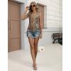 image:imageZeagoo Womens Tank Tops Summer Ruched Top V Neck Sleeveless Drawstring Side Casual Trendy Shirts 2026Pattern Mz721