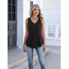 image:imageZeagoo Womens Tank Tops Summer Sleeveless Pleated V Neck Tunic Shirts Loose Casual Button Flowy Boho Clothes S3XLBlack