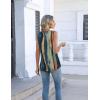 image:imageZeagoo Womens Tank Tops Summer Sleeveless Pleated V Neck Tunic Shirts Loose Casual Button Flowy Boho Clothes S3XLPattern Cx289