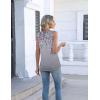 image:imageZeagoo Womens Tank Tops Summer Sleeveless Pleated V Neck Tunic Shirts Loose Casual Button Flowy Boho Clothes S3XLPattern Hf36