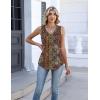 image:imageZeagoo Womens Tank Tops Summer Sleeveless Pleated V Neck Tunic Shirts Loose Casual Button Flowy Boho Clothes S3XLPattern Mz721