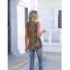 image:imageZeagoo Womens Tank Tops Summer Sleeveless Pleated V Neck Tunic Shirts Loose Casual Button Flowy Boho Clothes S3XLPattern Mz721