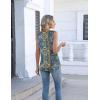 image:imageZeagoo Womens Tank Tops Summer Sleeveless Pleated V Neck Tunic Shirts Loose Casual Button Flowy Boho Clothes S3XLPattern Mz779