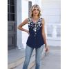 image:imageZeagoo Womens Tank Tops Summer Sleeveless Pleated V Neck Tunic Shirts Loose Casual Button Flowy Boho Clothes S3XLPattern Sf103