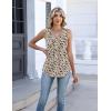 image:imageZeagoo Womens Tank Tops Summer Sleeveless Pleated V Neck Tunic Shirts Loose Casual Button Flowy Boho Clothes S3XLPattern Sf154
