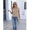 image:imageZeagoo Womens Tank Tops Summer Sleeveless Pleated V Neck Tunic Shirts Loose Casual Button Flowy Boho Clothes S3XLPattern Sf154