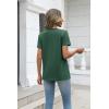image:imageZeagoo Womens Tops Summer Casual Short Sleeve Tshirts Business Basic Spring VNeck Shirts Outfits S3XLZgreen