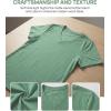 image:imageZeagoo Womens Tops Summer Casual Short Sleeve Tshirts Business Basic Spring VNeck Shirts Outfits S3XLZlight Green