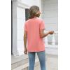 image:imageZeagoo Womens Tops Summer Casual Short Sleeve Tshirts Business Basic Spring VNeck Shirts Outfits S3XLZpink