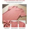 image:imageZeagoo Womens Tops Summer Casual Short Sleeve Tshirts Business Basic Spring VNeck Shirts Outfits S3XLZpink