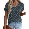 image:imageZeagoo Womens Tops Summer Casual Short Sleeve Tshirts Business Basic Spring VNeck Shirts Outfits S3XLZzxh522