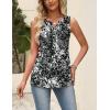 image:imageZeagoo Womens Tops Summer Pleated Sleeveless Tank Top V Neck Dressy Casual Flowy Boho Tunic ShirtsCx273
