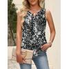 image:imageZeagoo Womens Tops Summer Pleated Sleeveless Tank Top V Neck Dressy Casual Flowy Boho Tunic ShirtsCx273