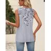 image:imageZeagoo Womens Tops Summer Pleated Sleeveless Tank Top V Neck Dressy Casual Flowy Boho Tunic ShirtsDh62
