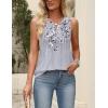 image:imageZeagoo Womens Tops Summer Pleated Sleeveless Tank Top V Neck Dressy Casual Flowy Boho Tunic ShirtsDh62