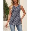 image:imageZeagoo Womens Tops Summer Pleated Sleeveless Tank Top V Neck Dressy Casual Flowy Boho Tunic ShirtsMz473