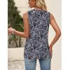 image:imageZeagoo Womens Tops Summer Pleated Sleeveless Tank Top V Neck Dressy Casual Flowy Boho Tunic ShirtsMz473