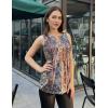 image:imageZeagoo Womens Tops Summer Pleated Sleeveless Tank Top V Neck Dressy Casual Flowy Boho Tunic ShirtsMz721