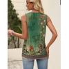 image:imageZeagoo Womens Tops Summer Pleated Sleeveless Tank Top V Neck Dressy Casual Flowy Boho Tunic ShirtsMz839