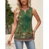 image:imageZeagoo Womens Tops Summer Pleated Sleeveless Tank Top V Neck Dressy Casual Flowy Boho Tunic ShirtsMz839