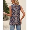 image:imageZeagoo Womens Tops Summer Pleated Sleeveless Tank Top V Neck Dressy Casual Flowy Boho Tunic ShirtsMz869