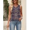 image:imageZeagoo Womens Tops Summer Pleated Sleeveless Tank Top V Neck Dressy Casual Flowy Boho Tunic ShirtsMz869