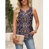 image:imageZeagoo Womens Tops Summer Pleated Sleeveless Tank Top V Neck Dressy Casual Flowy Boho Tunic ShirtsMz869