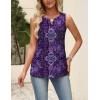 image:imageZeagoo Womens Tops Summer Pleated Sleeveless Tank Top V Neck Dressy Casual Flowy Boho Tunic ShirtsMz907