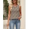 image:imageZeagoo Womens Tops Summer Pleated Sleeveless Tank Top V Neck Dressy Casual Flowy Boho Tunic ShirtsSf154