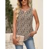 image:imageZeagoo Womens Tops Summer Pleated Sleeveless Tank Top V Neck Dressy Casual Flowy Boho Tunic ShirtsSf154