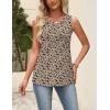 image:imageZeagoo Womens Tops Summer Pleated Sleeveless Tank Top V Neck Dressy Casual Flowy Boho Tunic ShirtsSf154
