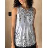 image:imageZeagoo Womens Tops Summer Pleated Sleeveless Tank Top V Neck Dressy Casual Flowy Boho Tunic ShirtsSf166