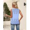 image:imageZeagoo Womens Tops Summer Pleated Sleeveless Tank Top V Neck Dressy Casual Flowy Boho Tunic ShirtsSf166