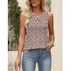 image:imageZeagoo Womens Tops Summer Pleated Sleeveless Tank Top V Neck Dressy Casual Flowy Boho Tunic ShirtsXh498