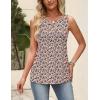 image:imageZeagoo Womens Tops Summer Pleated Sleeveless Tank Top V Neck Dressy Casual Flowy Boho Tunic ShirtsXh498