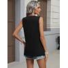 image:imageZeagoo Womens V Neck Tank Tops 2026 Summer Tops Casual Sleeveless Shirts Loose Fit Dressy Business Work ClothesBlack