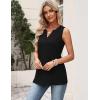 image:imageZeagoo Womens V Neck Tank Tops 2026 Summer Tops Casual Sleeveless Shirts Loose Fit Dressy Business Work ClothesBlack