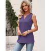 image:imageZeagoo Womens V Neck Tank Tops 2026 Summer Tops Casual Sleeveless Shirts Loose Fit Dressy Business Work ClothesPurple
