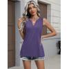 image:imageZeagoo Womens V Neck Tank Tops 2026 Summer Tops Casual Sleeveless Shirts Loose Fit Dressy Business Work ClothesPurple
