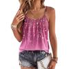 image:imageZeagoo Womens Camisole Tank Tops Summer Adjustable Spaghetti Strap Loose Flowy Sleeveless Shirts Beach Vacation ClothesXh370