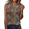image:imageZeagoo Womens Tank Tops 2026 Loose V Neck Spring Summer Tops Business Dressy Sleeveless ShirtsMulticolor 721