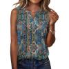 image:imageZeagoo Womens Tank Tops 2026 Loose V Neck Spring Summer Tops Business Dressy Sleeveless ShirtsMulticolor 779