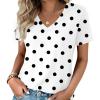 image:imageZeagoo Womens Tops Summer Casual Short Sleeve Tshirts Business Basic Spring VNeck Shirts Outfits S3XLZzjh592