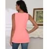 image:imagezeagoo Tank Tops for Women 2026 Summer Square Neck Loose Fit Side Split Casual Flowy Sleeveless Shirts SXXLFlesh Pink