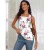 image:imagezeagoo Tank Tops for Women 2026 Summer Square Neck Loose Fit Side Split Casual Flowy Sleeveless Shirts SXXLPink Flower