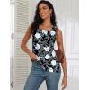 image:imagezeagoo Tank Tops for Women 2026 Summer Square Neck Loose Fit Side Split Casual Flowy Sleeveless Shirts SXXLWhite Flower