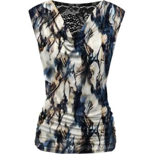 image:imageZeagoo Tank Top for Women Trendy Going Out Tops Sleeveless Shirts Ruched Business Casual Basic Tunic TopsFloral Zr220