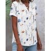image:imageZeagoo Button Down Shirts for Women Short Sleeve Tops V Neck Collar Blouses Business Casual Outfits S2XLBf290
